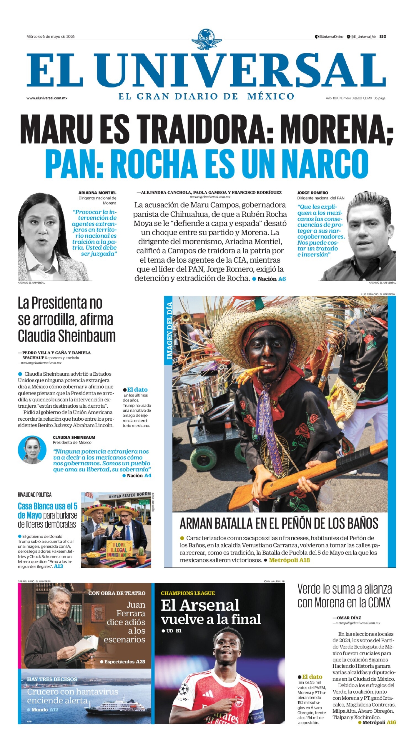 El Universal - 6 de mayo de 2026