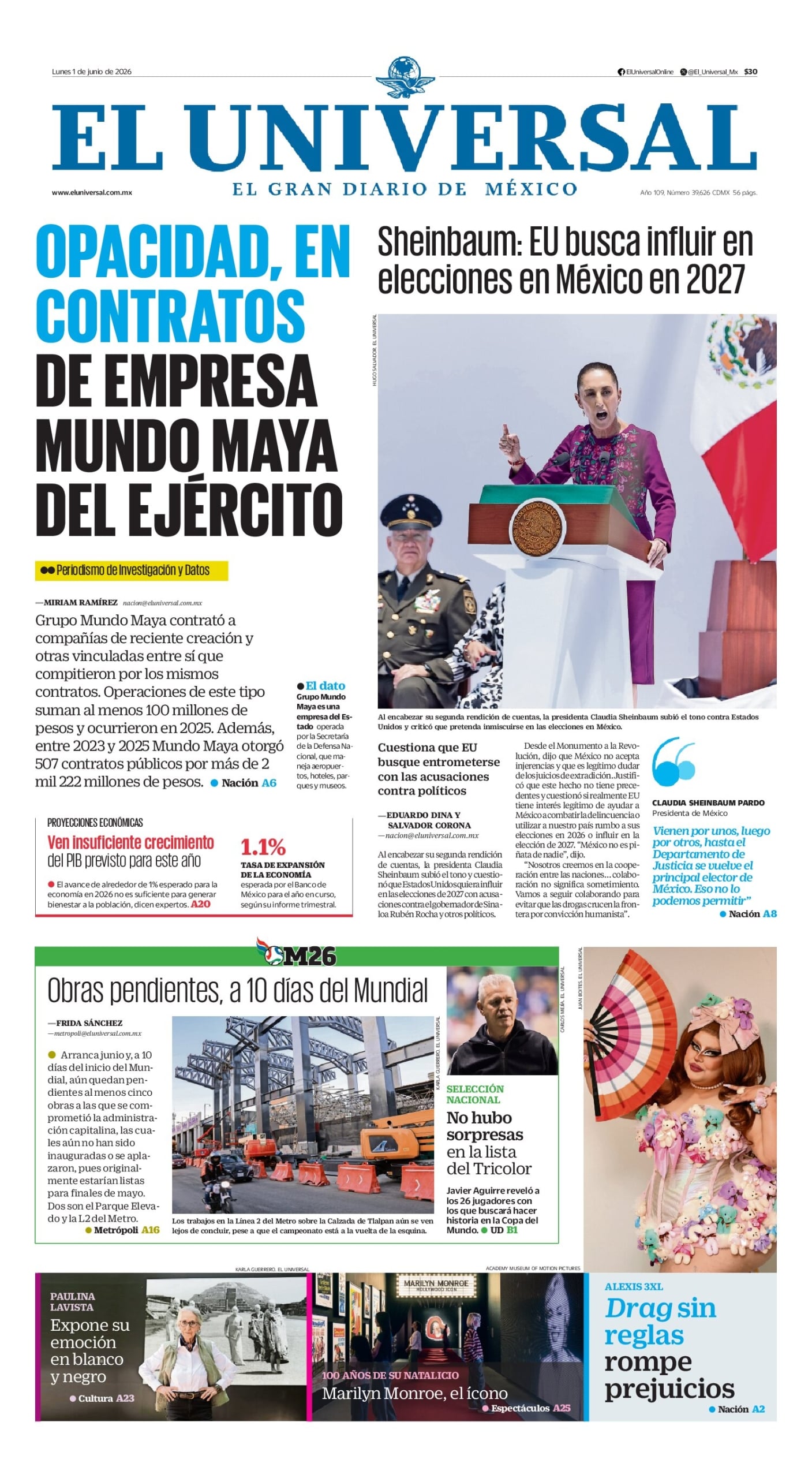 El Universal - 1 de junio de 2026