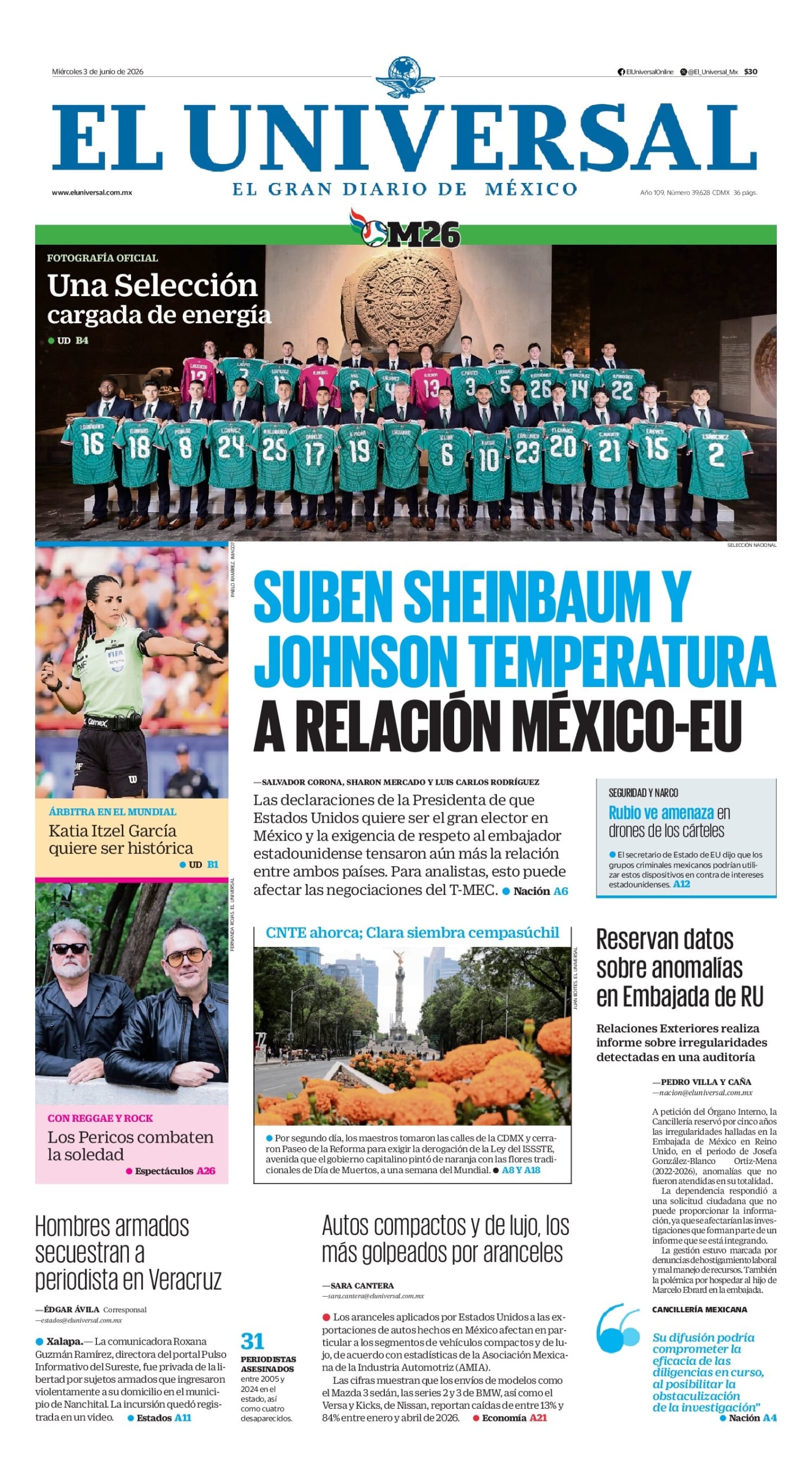 El Universal - 3 de junio de 2026