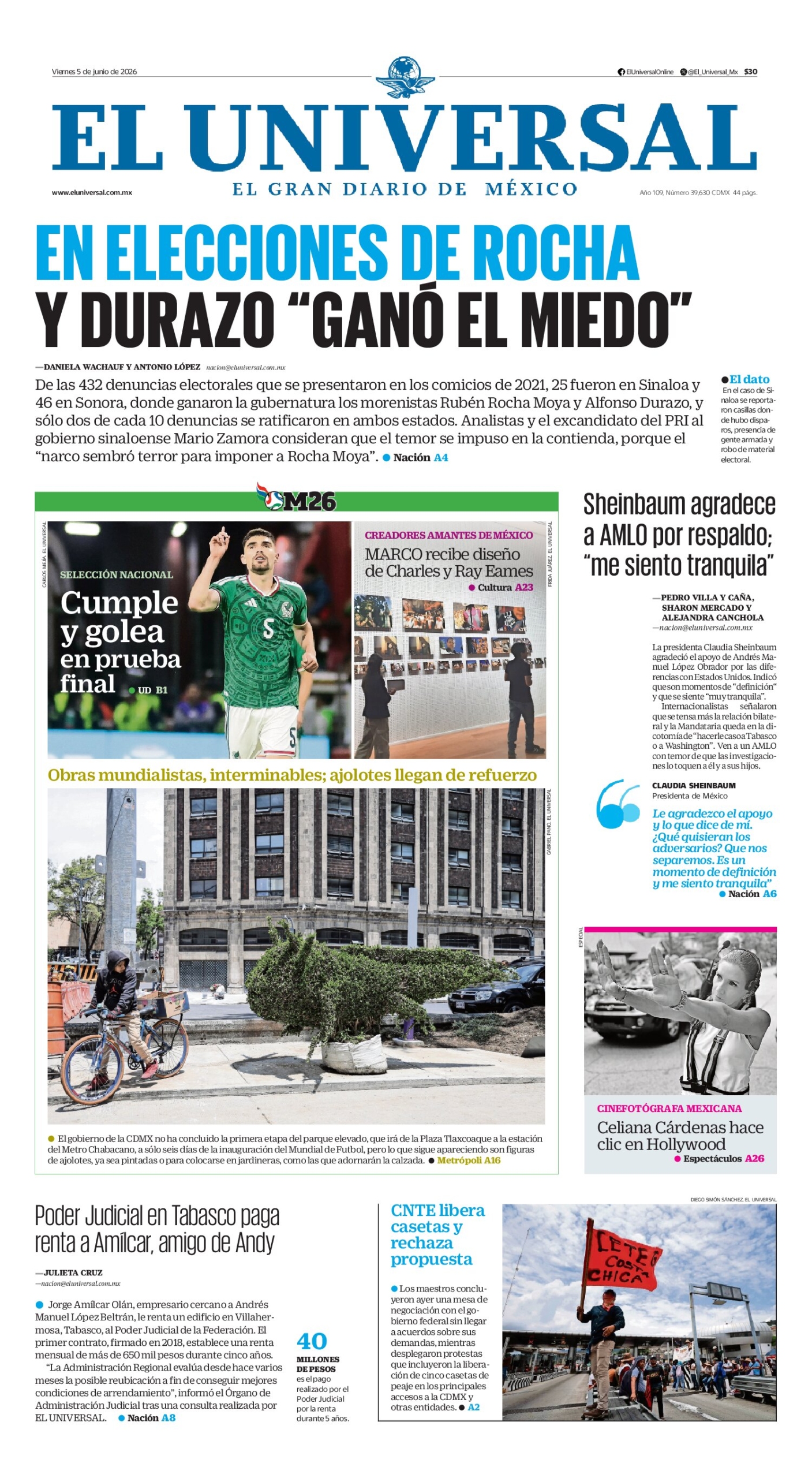 El Universal - 5 de junio de 2026