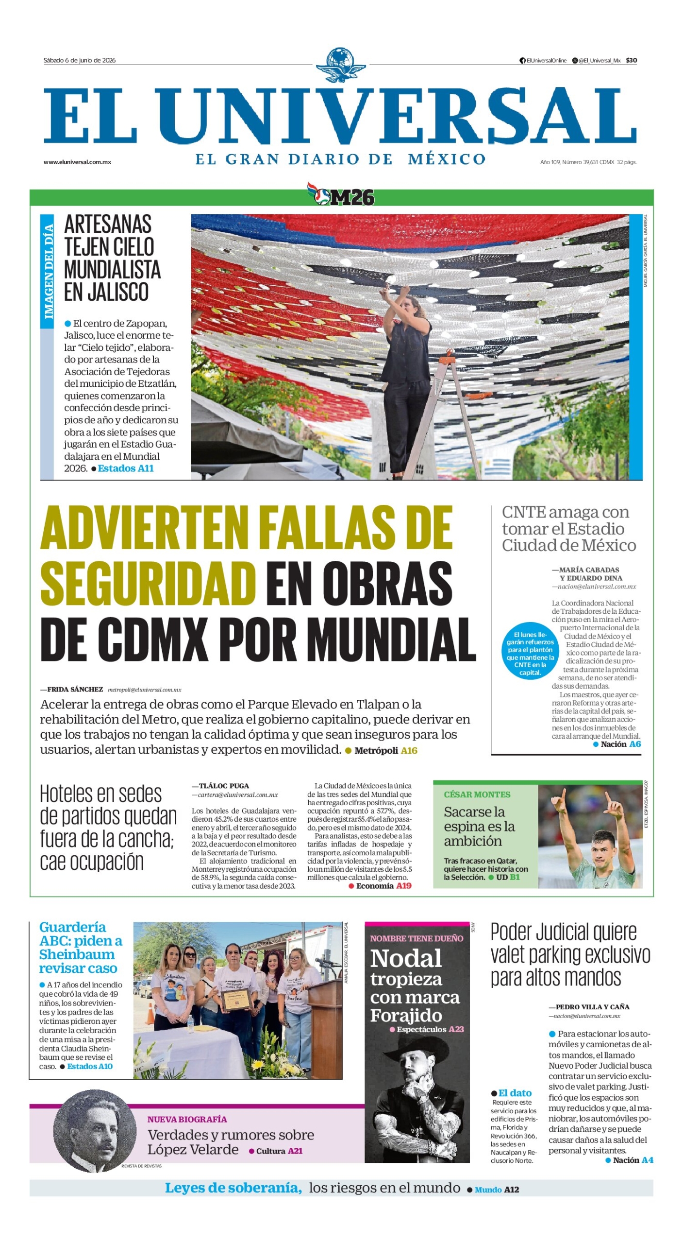 El Universal - 6 de junio de 2026
