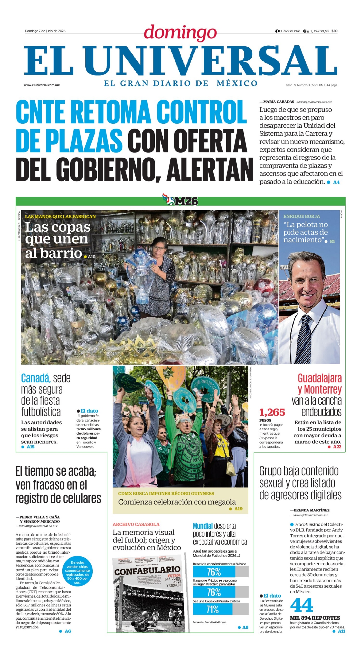 El Universal - 7 de junio de 2026