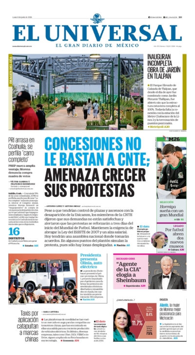 El Universal - 8 de junio de 2026