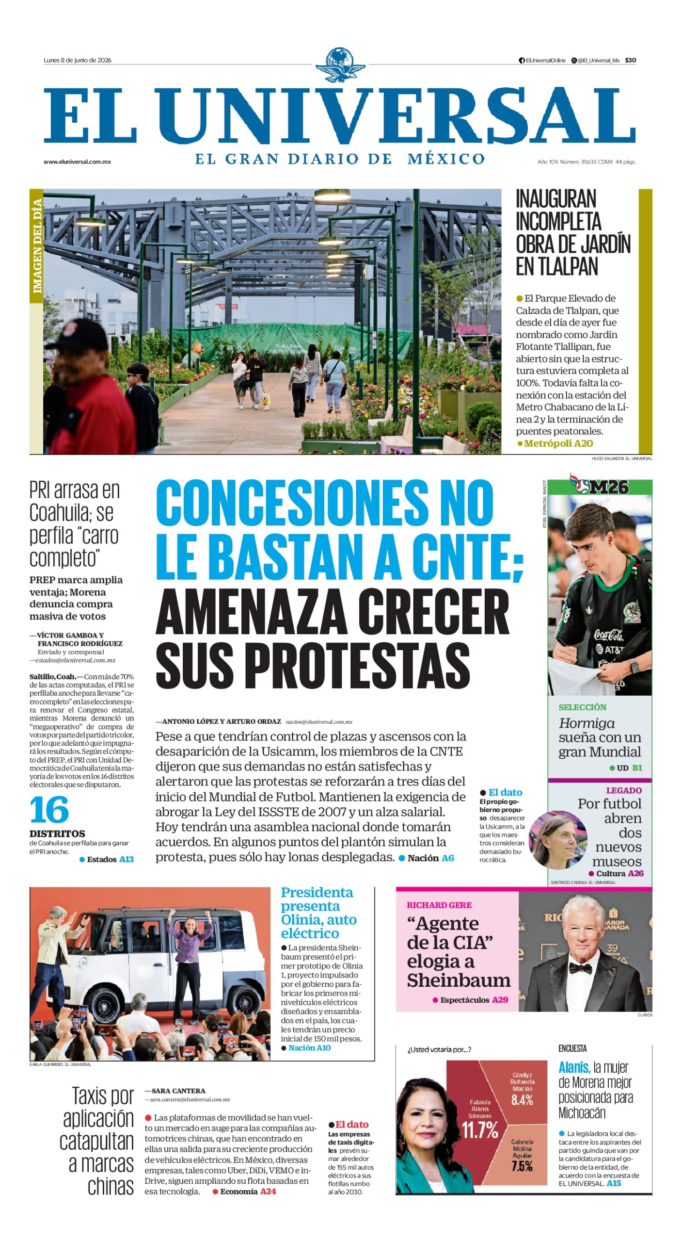 El Universal - 8 de junio de 2026