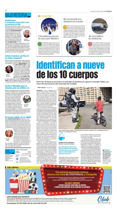 El Universal - 19 de julio de 2026