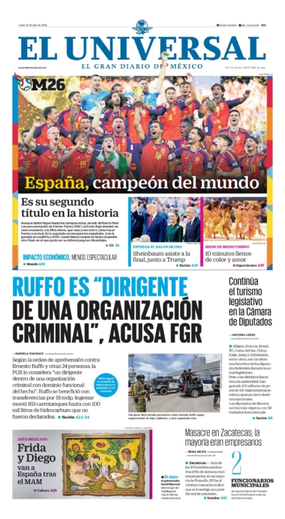 El Universal - 20 de julio de 2026