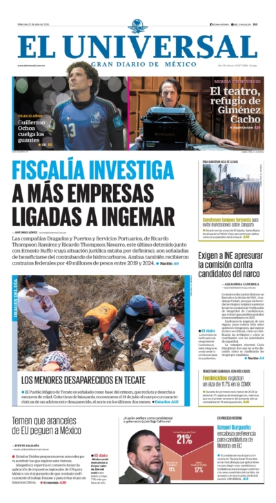 El Universal - 22 de julio de 2026