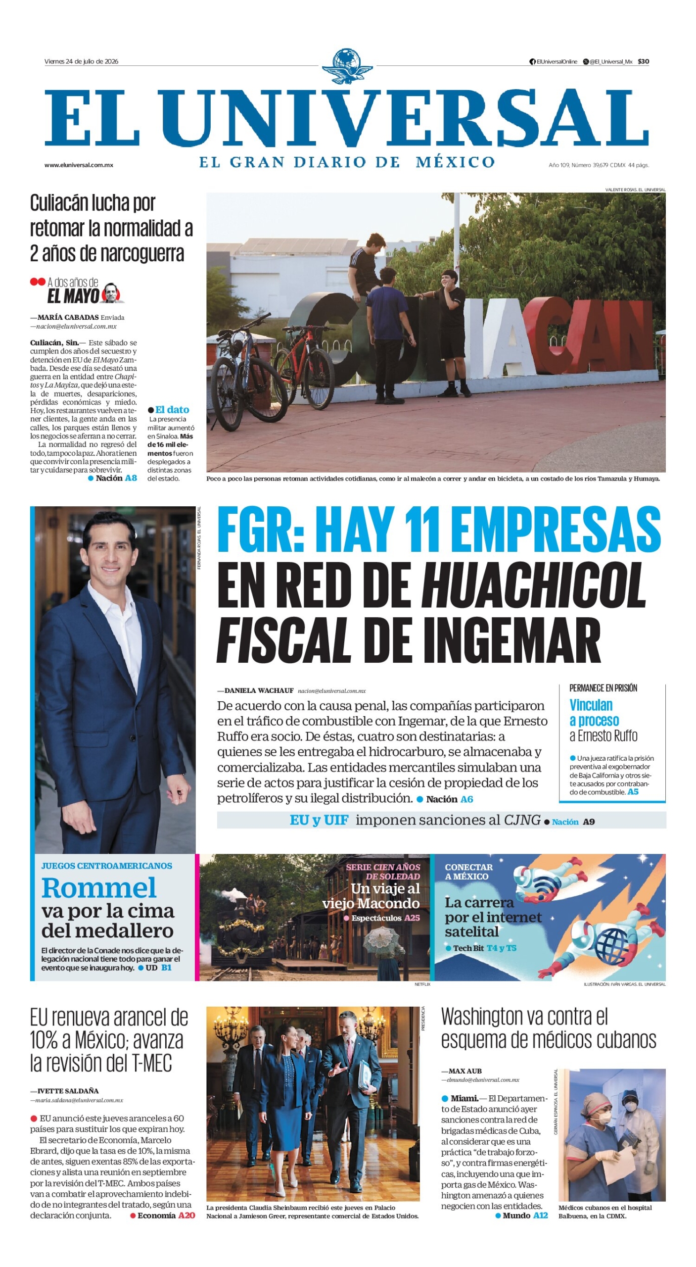 El Universal - 24 de julio de 2026