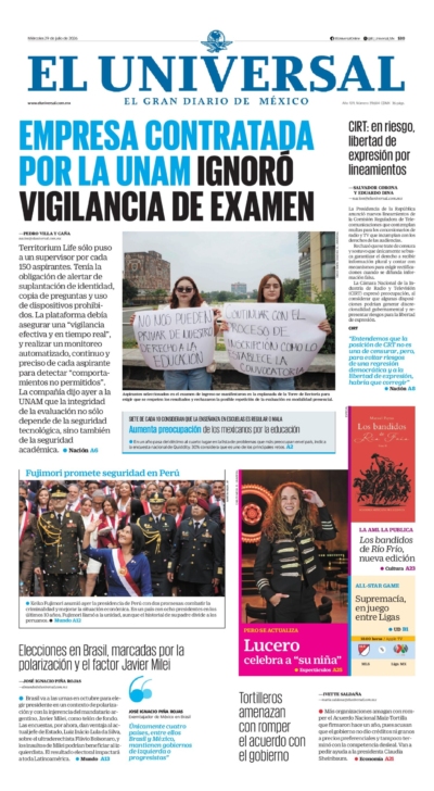 El Universal - 29 de julio de 2026