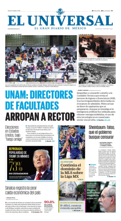 El Universal - 30 de julio de 2026