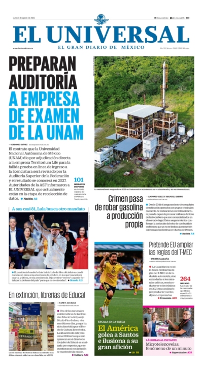 El Universal - 3 de agosto de 2026