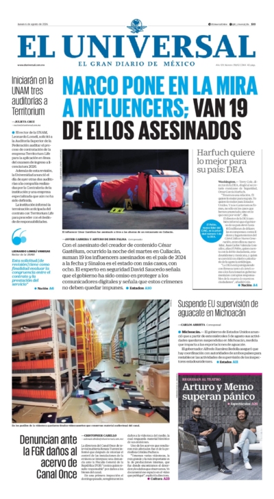 El Universal - 6 de agosto de 2026
