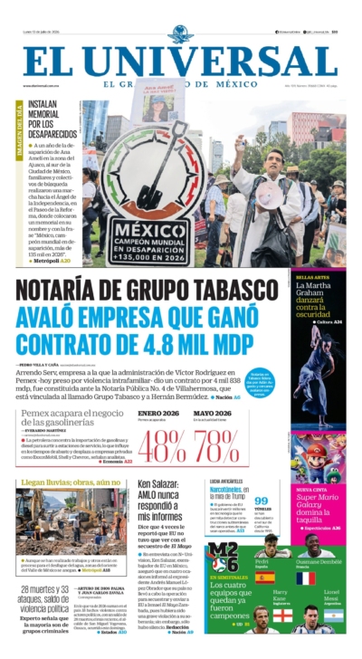 El Universal - 13 de julio de 2026