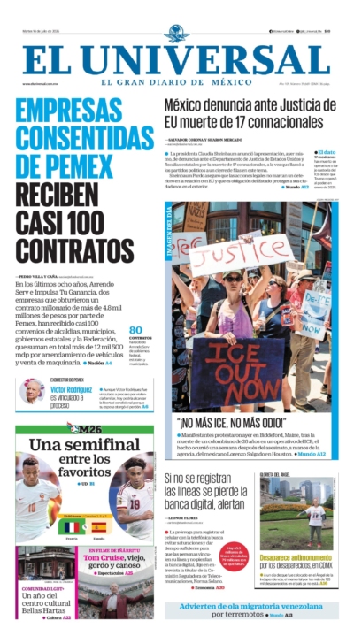 El Universal - 14 de julio de 2026