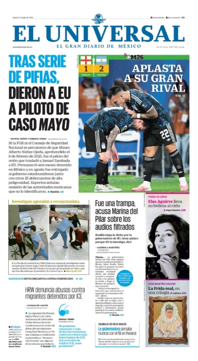 El Universal - 16 de julio de 2026