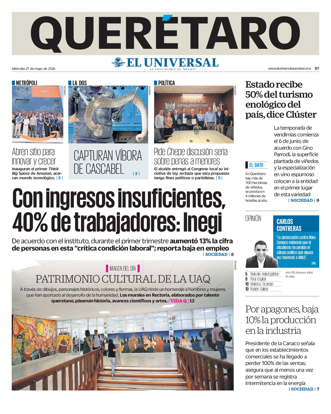 Querétaro - 27 de mayo de 2026