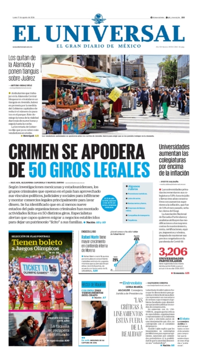 El Universal - 17 de agosto de 2026