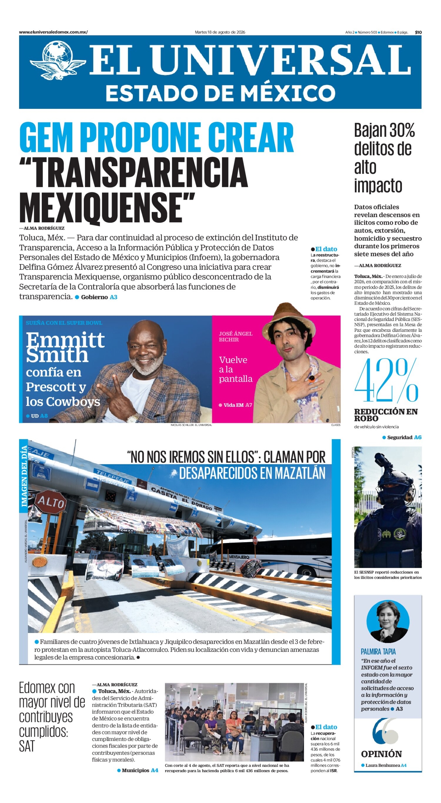 Estado de México - 18 de agosto de 2026