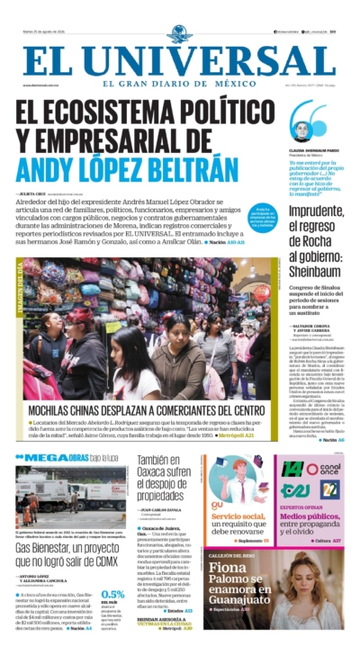 El Universal - 25 de agosto de 2026