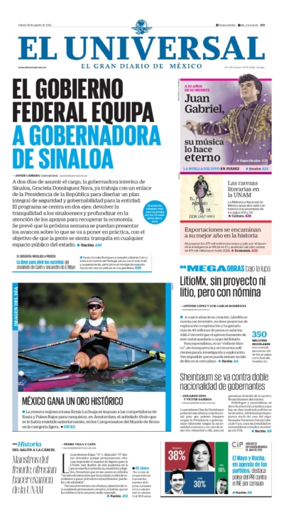 El Universal - 28 de agosto de 2026