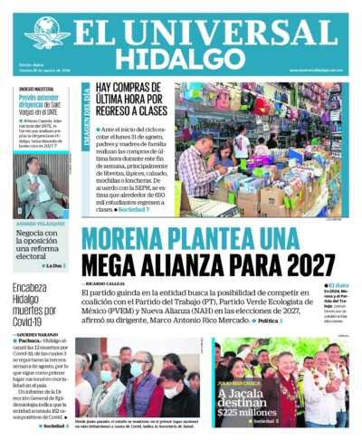 Hidalgo - 28 de agosto de 2026