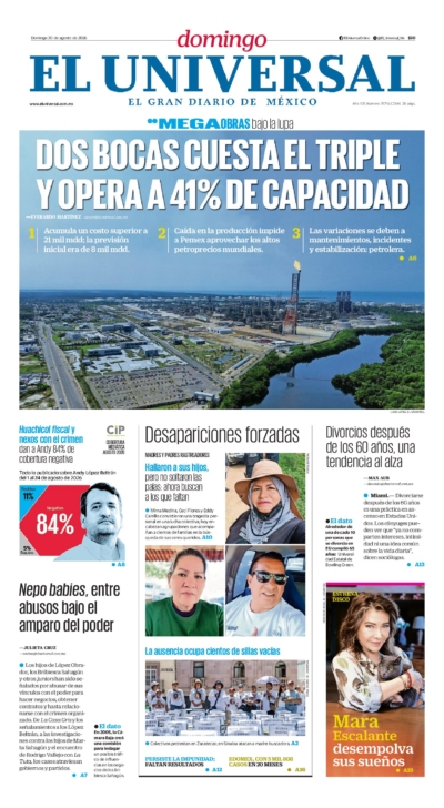 El Universal - 30 de agosto de 2026