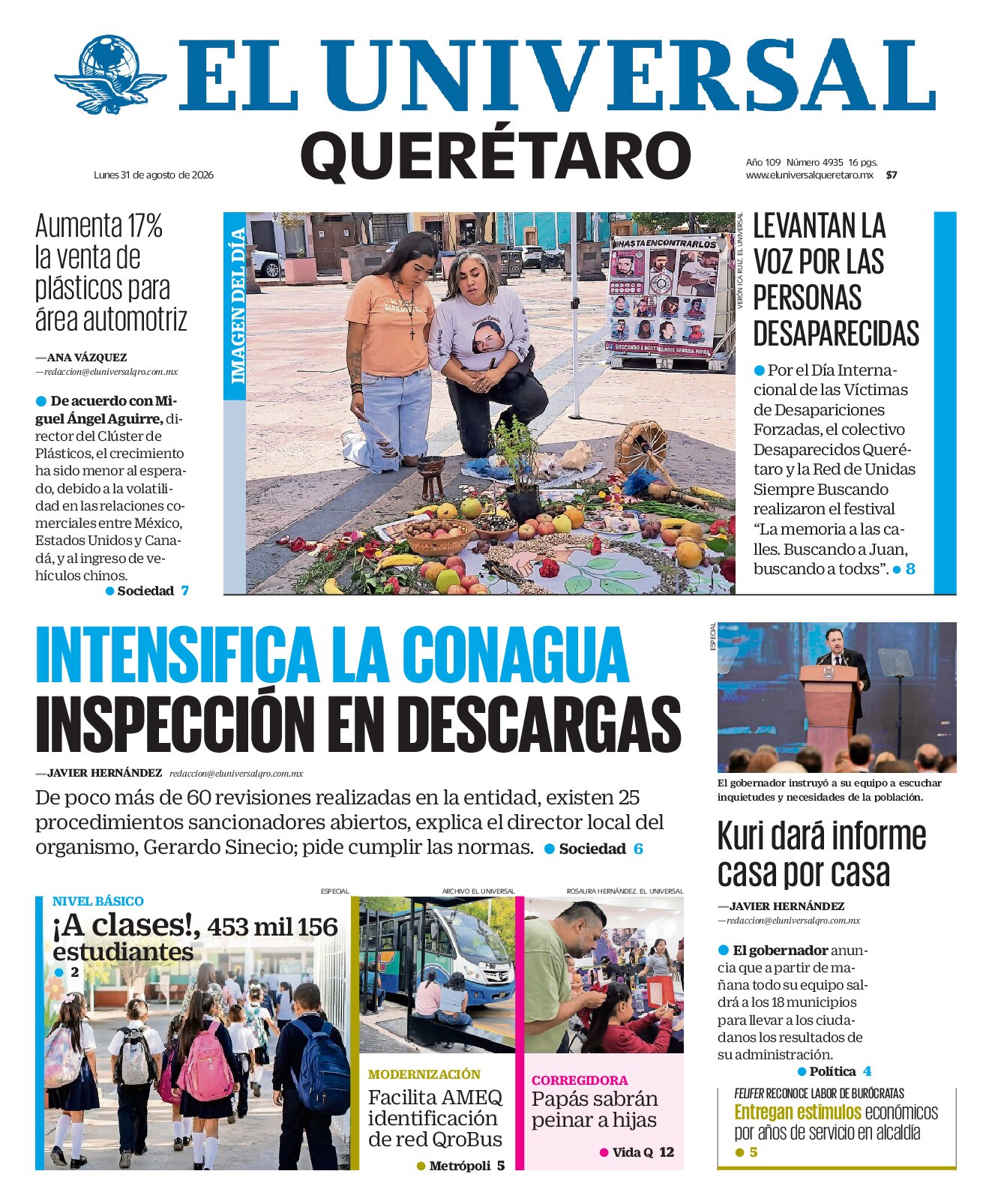 Querétaro - 31 de agosto de 2026
