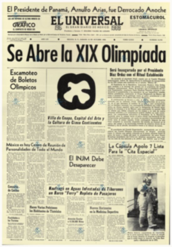 Apertura de los XiX Juegos Olímpicos en México