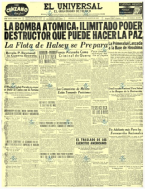 Bomba atómica en Japón