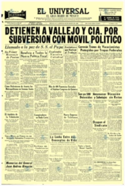 Detención de Demetrio Vallejo 29 marzo 1959