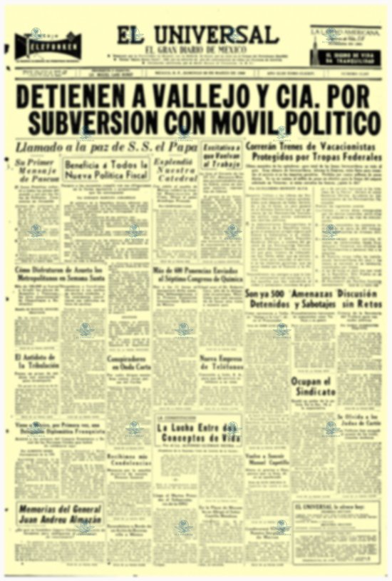 Detención de Demetrio Vallejo 29 marzo 1959