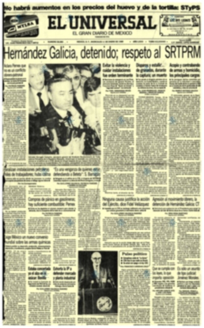 Detienen a La Quina 10 de enero de 1989