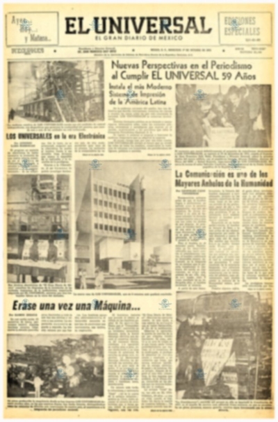 El Universal cumple 59 años con moderna impresión