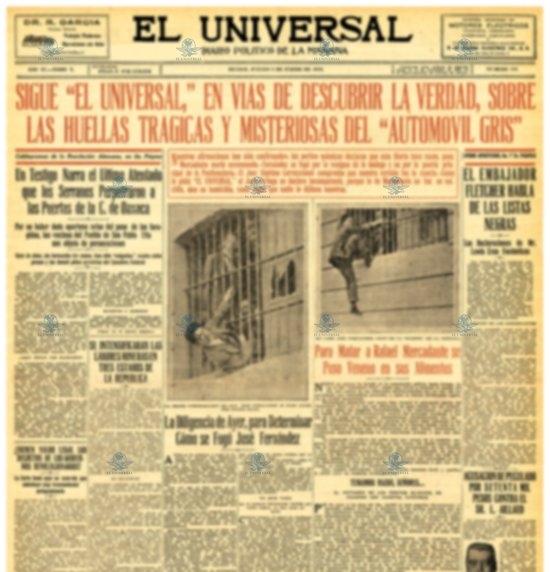 El Universal tras huellas banda automóvil gris