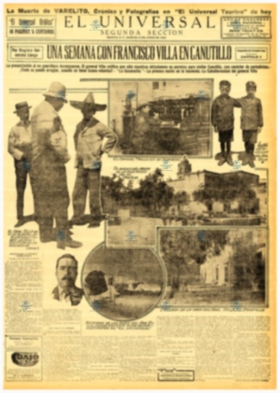 ENTREV. EXCLUSIVA A VILLA 13 JUN 1922