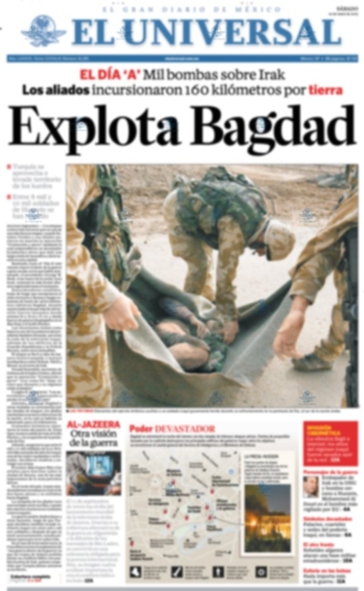 EU ataca Irak-Explota Bagdad