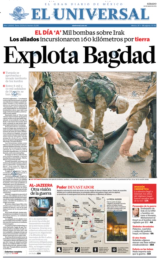 EU ataca Irak-Explota Bagdad
