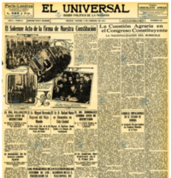 Firma Constitución 2 de feb 1917