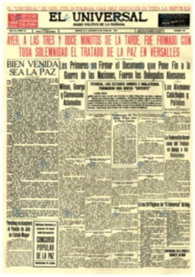 Firma del Tratado de Versallles