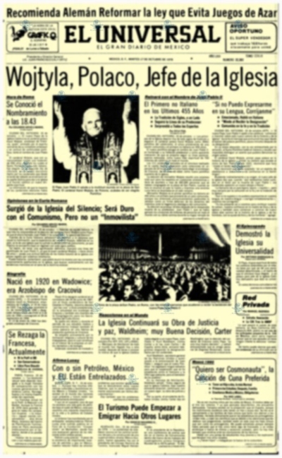Karol Wojtyla es electo Papa