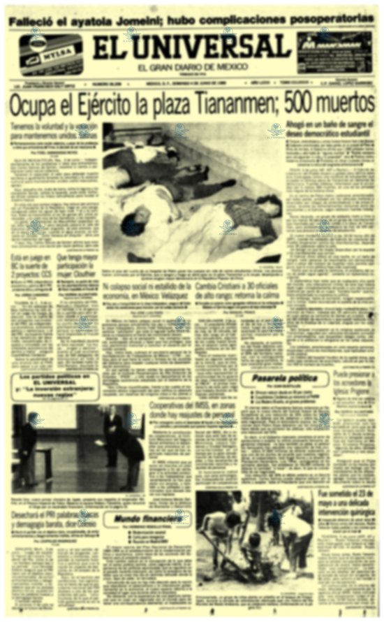 Masacre en la plaza Tiananmen China