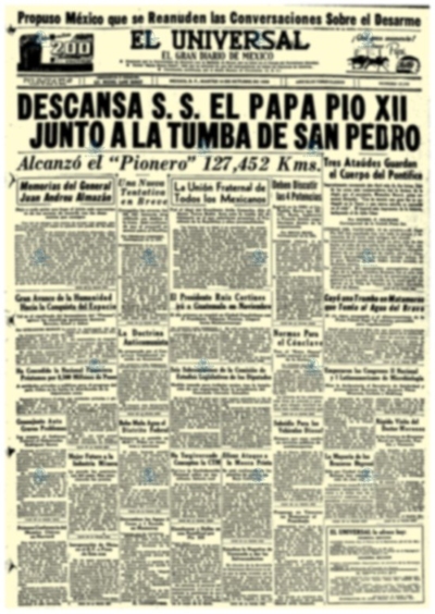 Muere Papa Pío XII