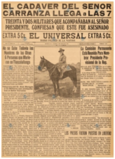 Muerte de Carranza-22 de mayo 1920