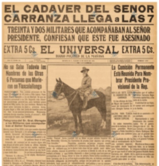 Muerte de Carranza-22 de mayo 1920