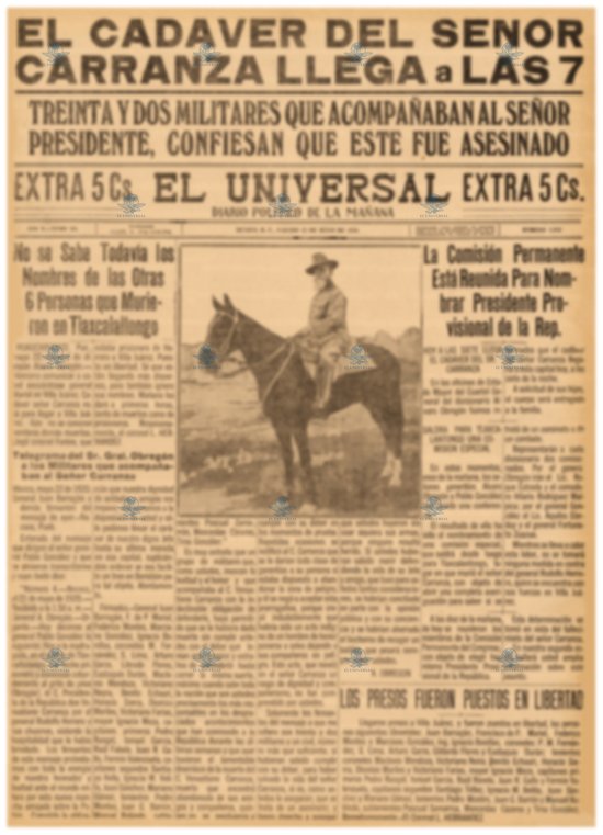 Muerte de Carranza-22 de mayo 1920
