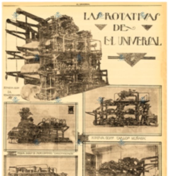 Rotativas de El Universal- 1. oct.1919