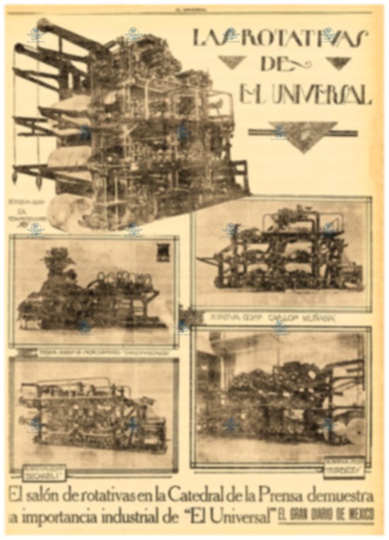 Rotativas de El Universal- 1. oct.1919