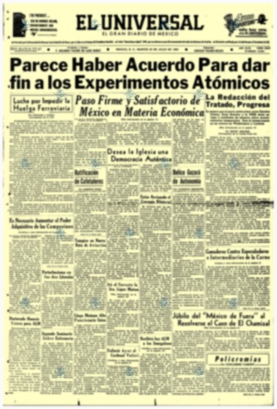 Se resuelve problema de El Chamizal 23 julio 1963