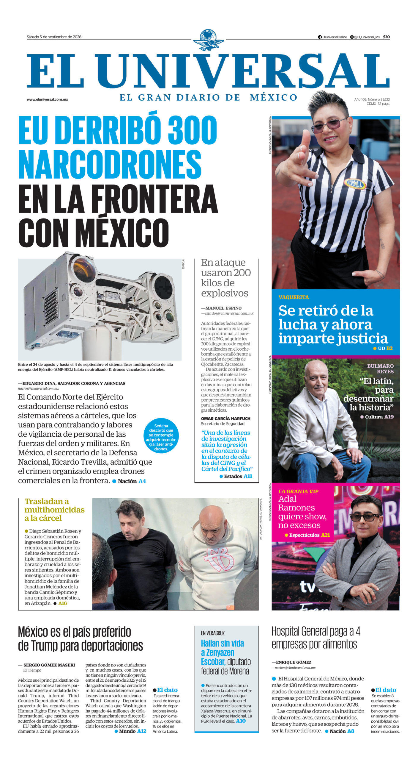 El Universal - 5 de septiembre de 2026