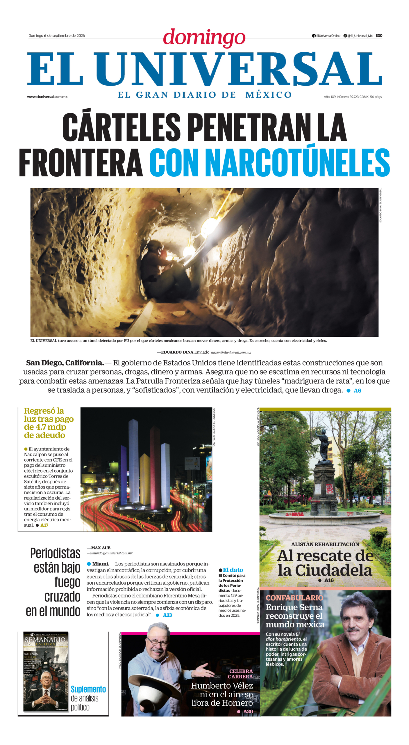 El Universal - 6 de septiembre de 2026